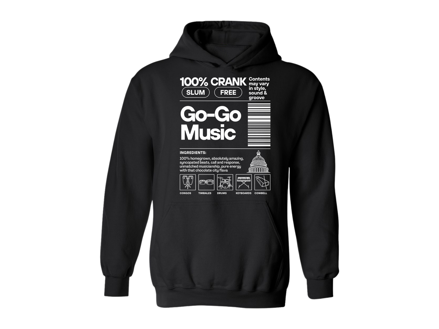 Go-Go Music Ingredients - Hoodie