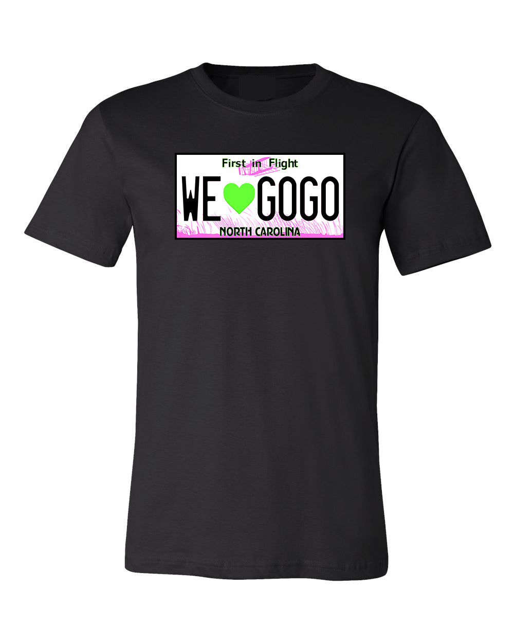 North Carolina License Plate - T-Shirt (Neon Edition)