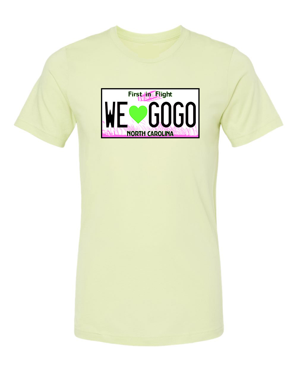 North Carolina License Plate - T-Shirt (Neon Edition)