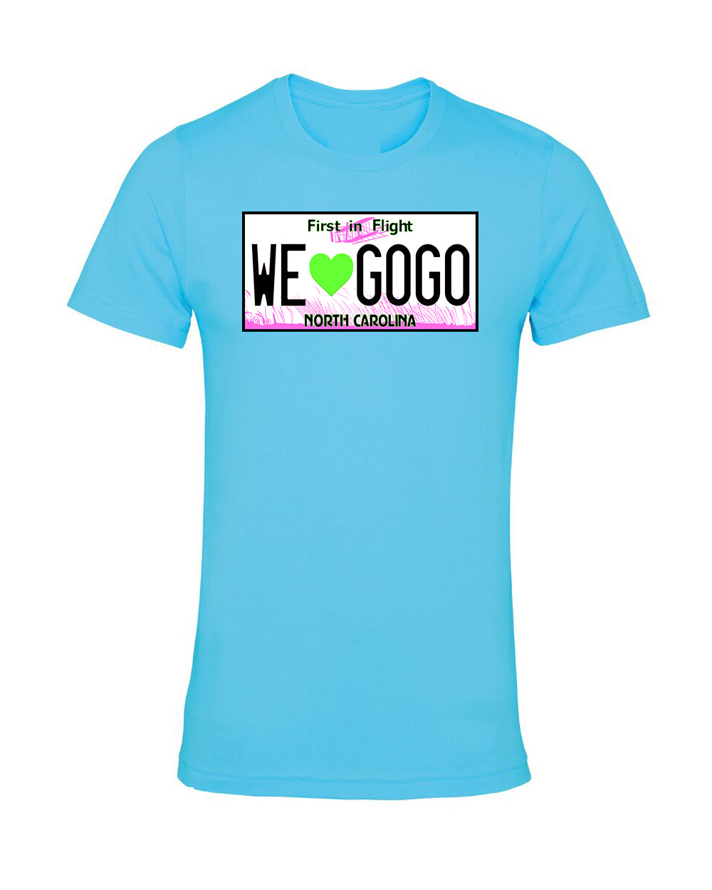 North Carolina License Plate - T-Shirt (Neon Edition)