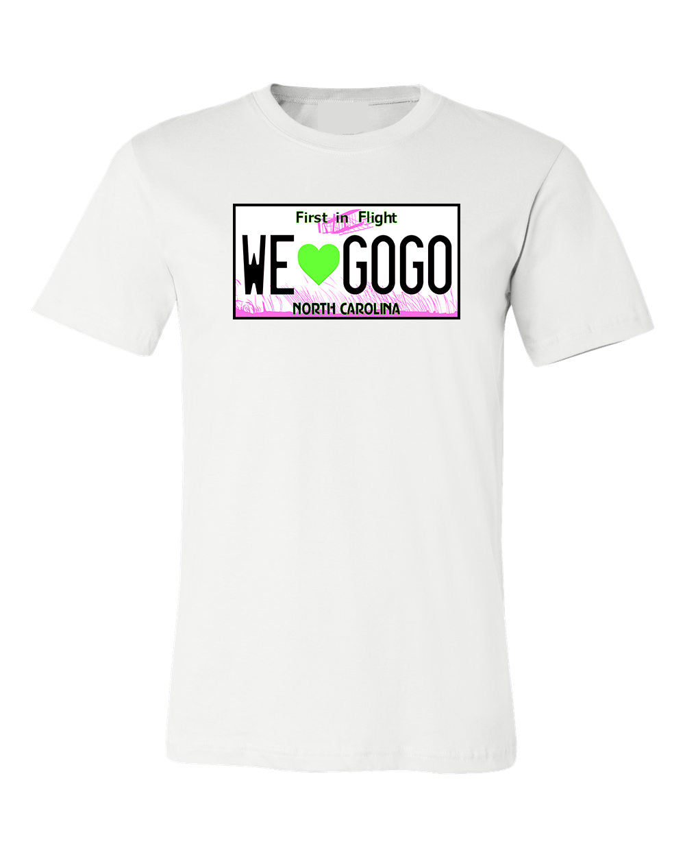 North Carolina License Plate - T-Shirt (Neon Edition)