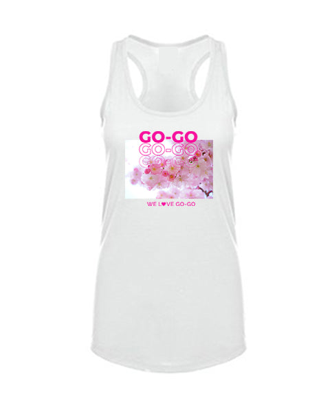 Go-Go Cherry Blossoms - Racerback Tank