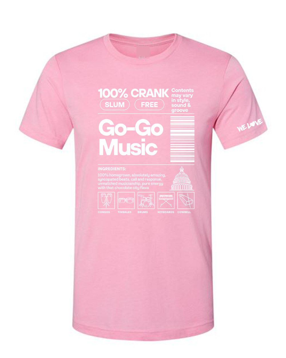 Go-Go Music Ingredients - Tshirt