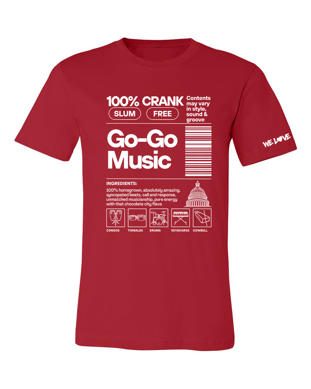 Go-Go Music Ingredients - Tshirt