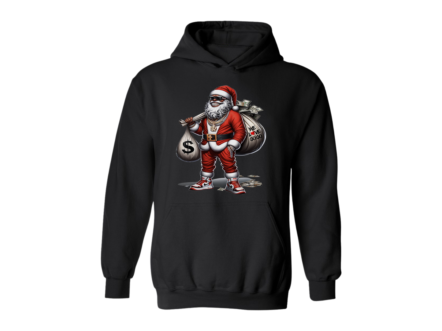 Money Bag Santa - Hoodie