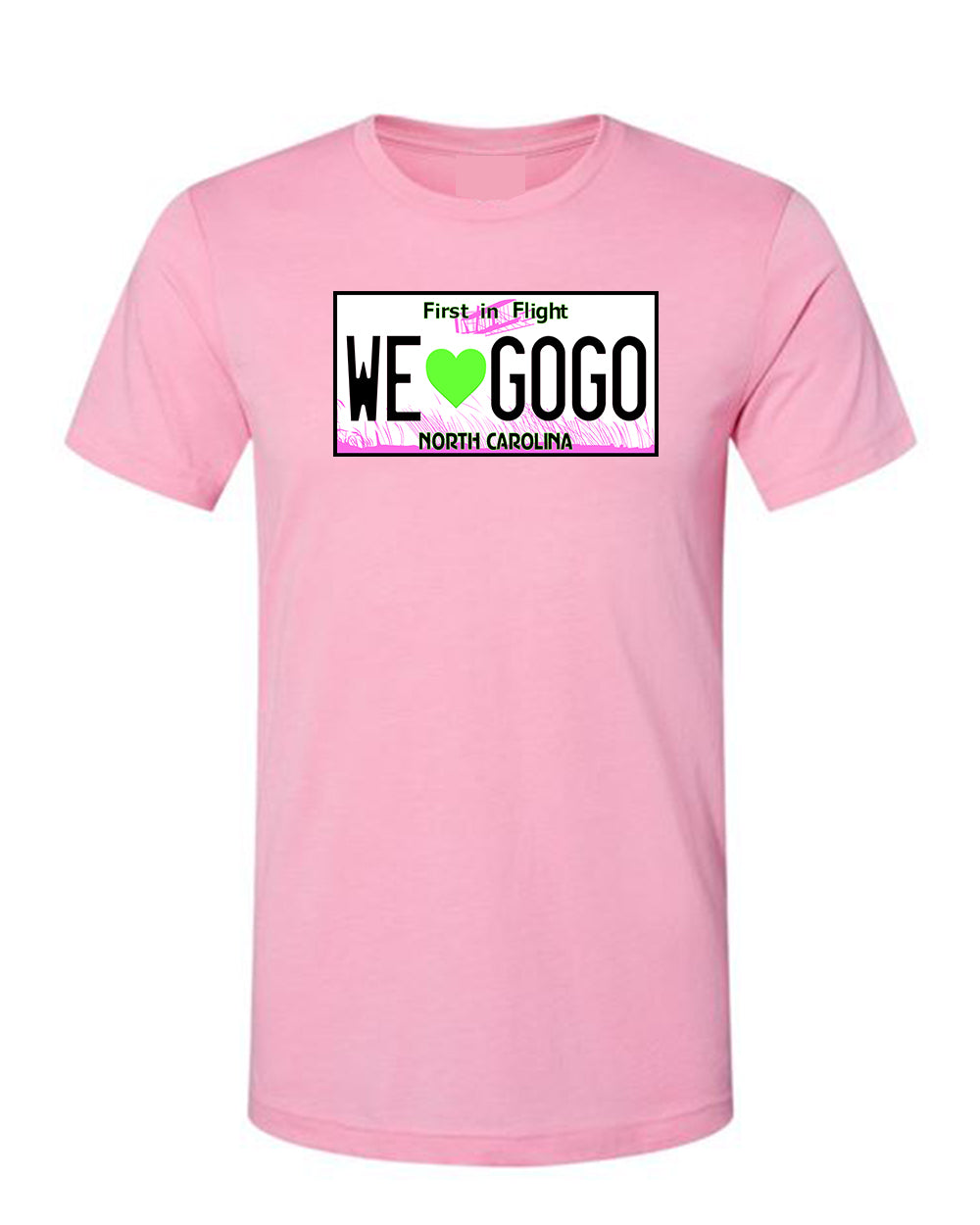 North Carolina License Plate - T-Shirt (Neon Edition)