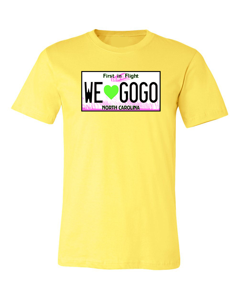 North Carolina License Plate - T-Shirt (Neon Edition)