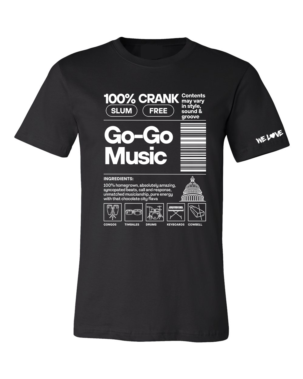 Go-Go Music Ingredients - Tshirt